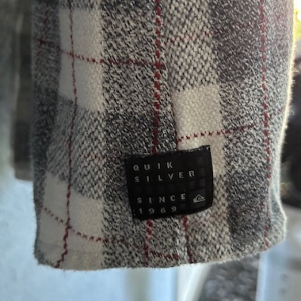 Quiksilver Plaid Overshirt M - Picture 8 of 10